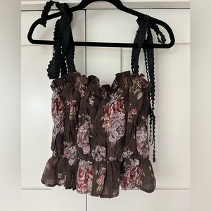 Brock Collection x HM floral bustier top